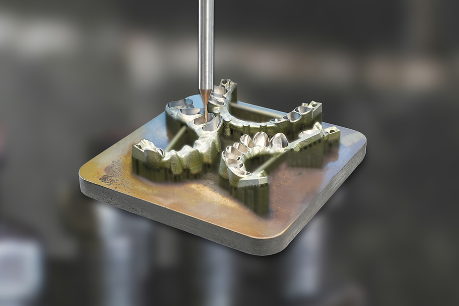 Produzione ibrida LaserMelting CADdent