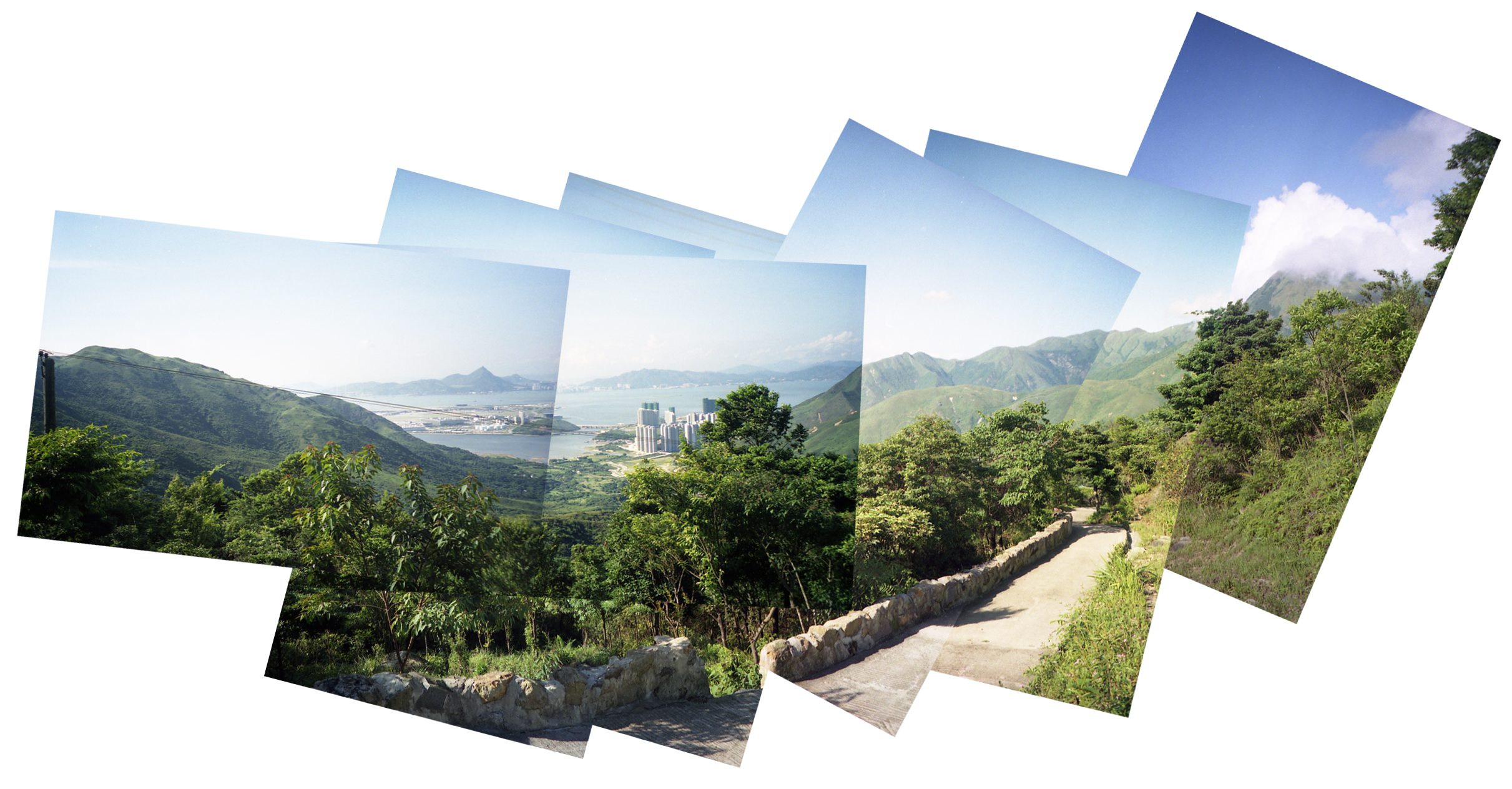 Fig. 2 - acquisizione e allineamento tramite algoritmi di stitching 