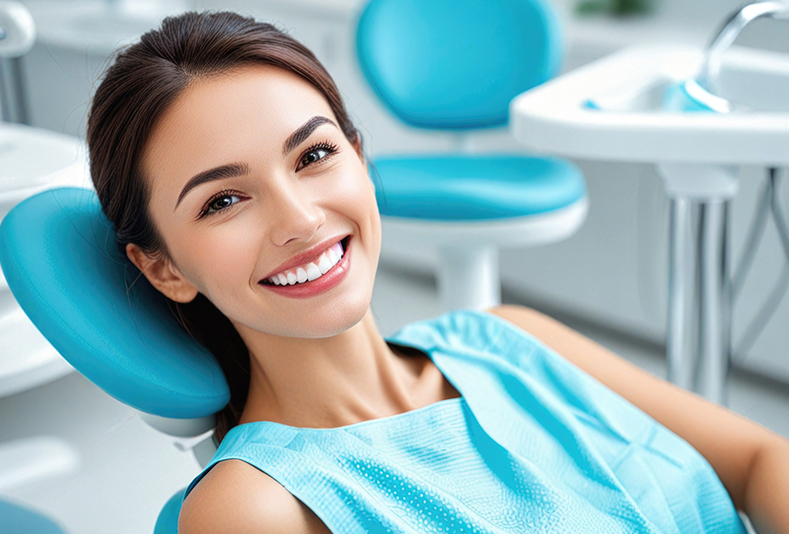 Donna dal dentista