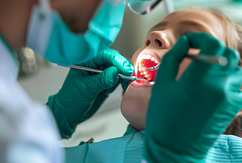 paziente in visita dal dentista