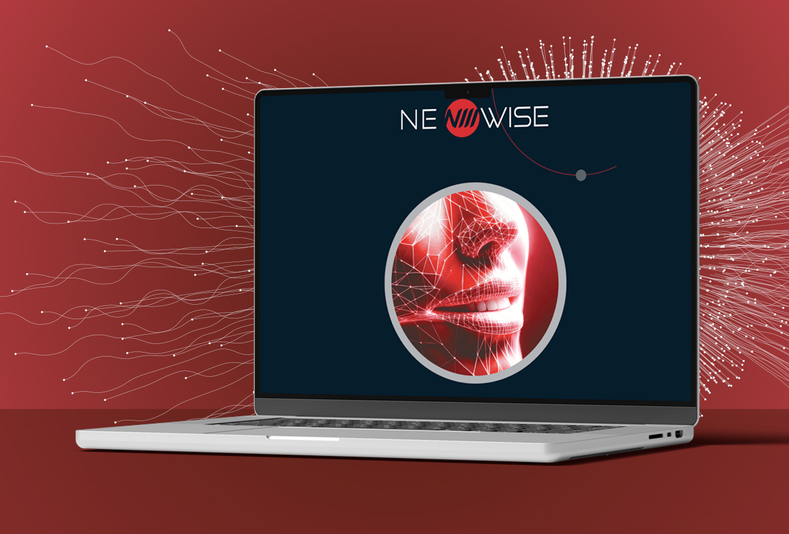 Computer con logo neowise