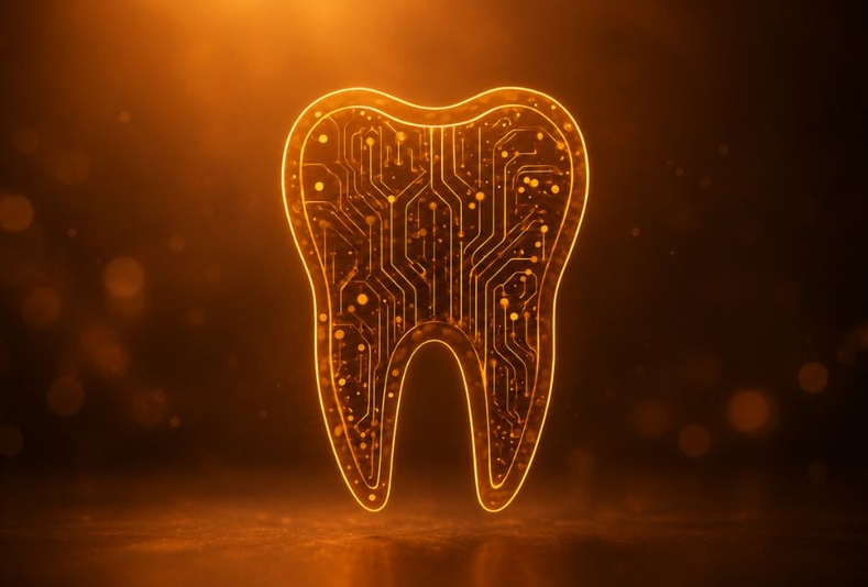 illustrazione di dente digitale