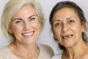 Donne che sorridono