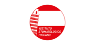 Logo Istituto Stomatologico Toscano un cerchio rosso con all'interno disegnata la torre di Pisa