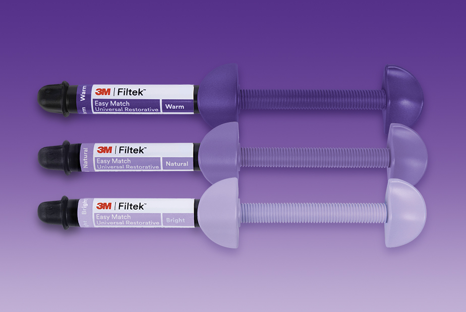 Il match cromatico diventa semplice! 3M Filtek Easy Match composito universale 3M Filtek Easy Match composito universale