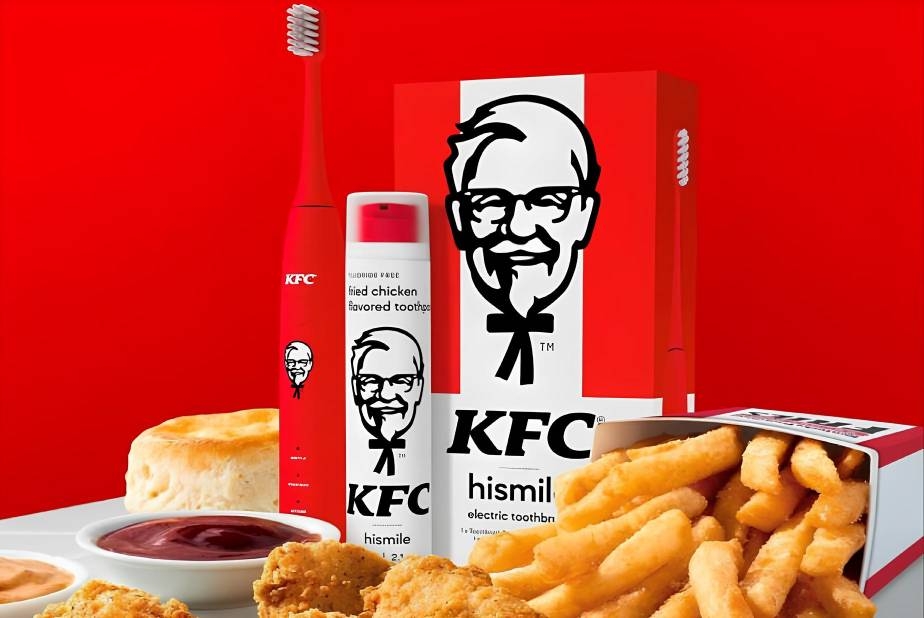 Dentifricio e spazzolino elettrico pollo fritto KFC