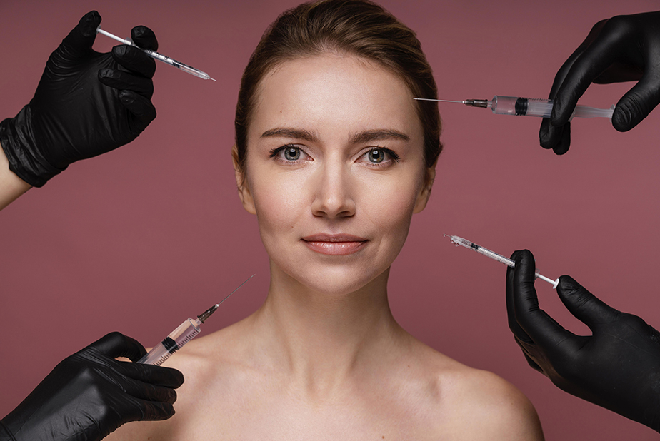 Sempre più casi di utilizzo fai da te del botulino: salute a rischio donna e mani che iniettano botulino