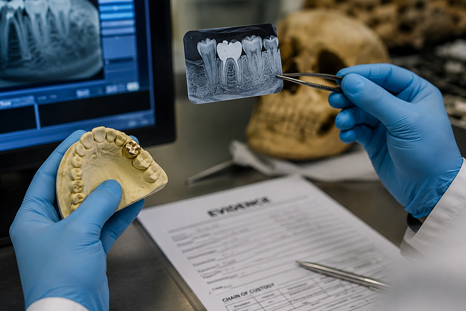 Quando una corona dentale di Richmond aiuta a risolvere un cold case odontoiatra forense al lavoro