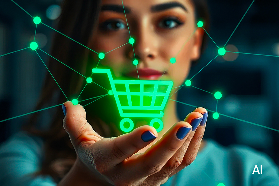 Più efficienza, meno costi e acquisti intelligenti per il professionista dentale Immagine di professionista con illustrazione di carrello in mano