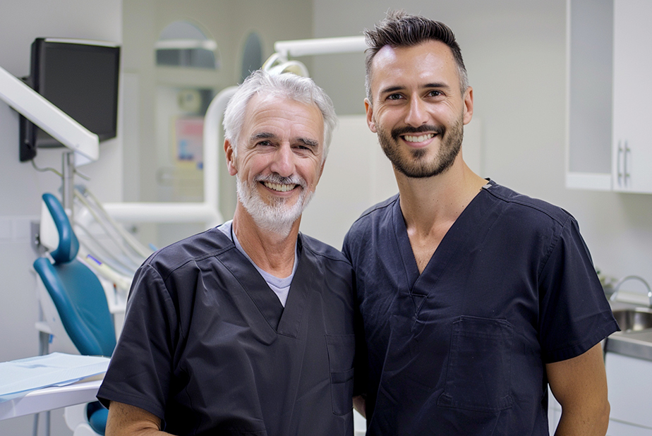 Ritratto di due dentisti, padre e figlio